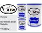 Preview: Honda, Burnished Silver Metallic, YR-602M: 500ml Lackdose + 500ml Klarlack + 250ml Härter - Set, von ATW Autoteile West.
